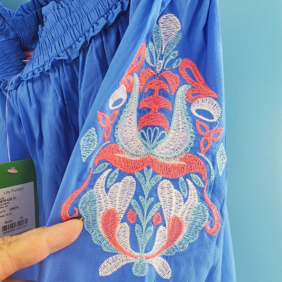 Lilly Pulitzer NWT off shoulder top XL - Picture 12 of 16